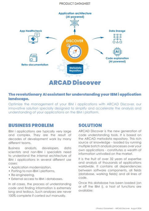 Datasheet ARCAD Discover